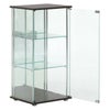 ガラスコレクションケース3段（背面ミラー付き）