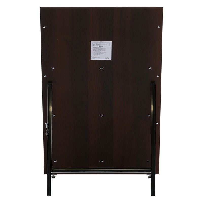 ウッドマガジンラック　デコール 3段 ワイド 不二貿易 ブラウン 折りたたみ