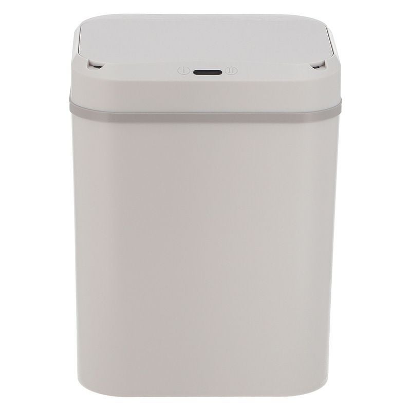 【2個セット】センサーダストボックス 12L レクタングル アイボリー 不二貿易