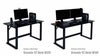 関家具 Contieaks Grounds V2 グラウンズ ゲーミンデスク ブラック 黒 幅 W120cm W140cm