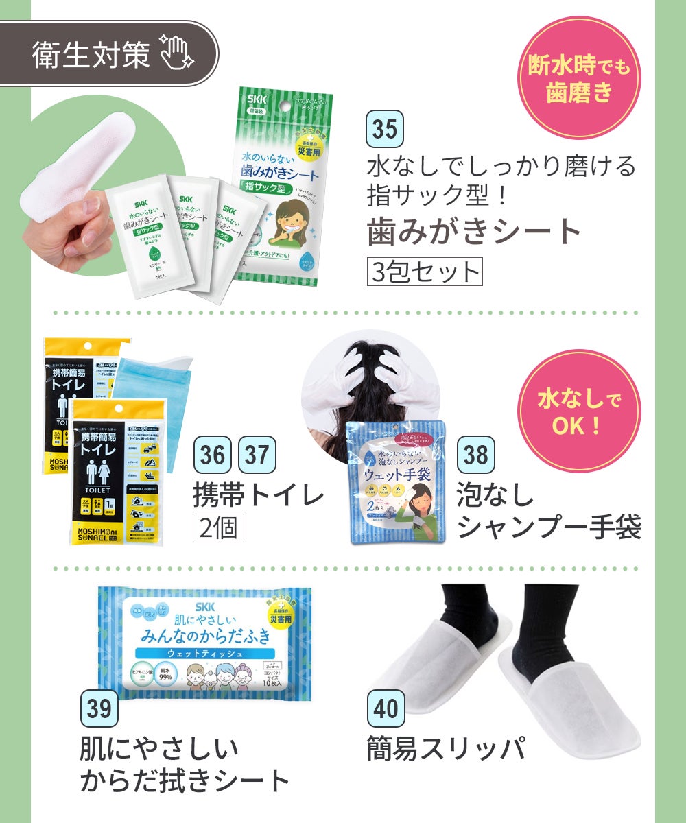 IPIC SONAE 防災リュック  初期避難オールインワン 1人用47点セット