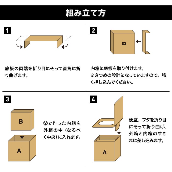 IPIC SONAE 非常用 組み立て式 ダンボールトイレ 