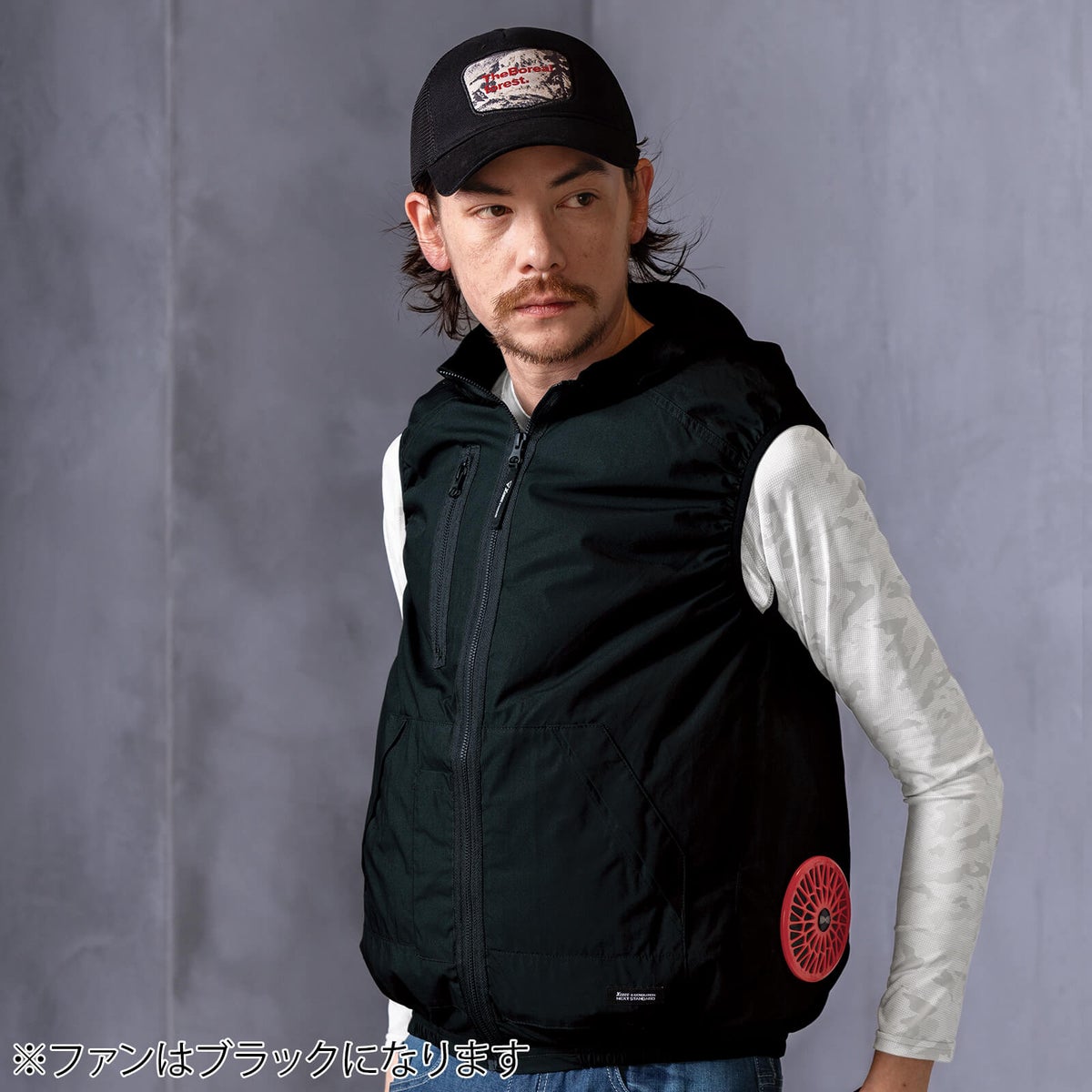 防災 空調服フード付きベスト S・M・L・LL