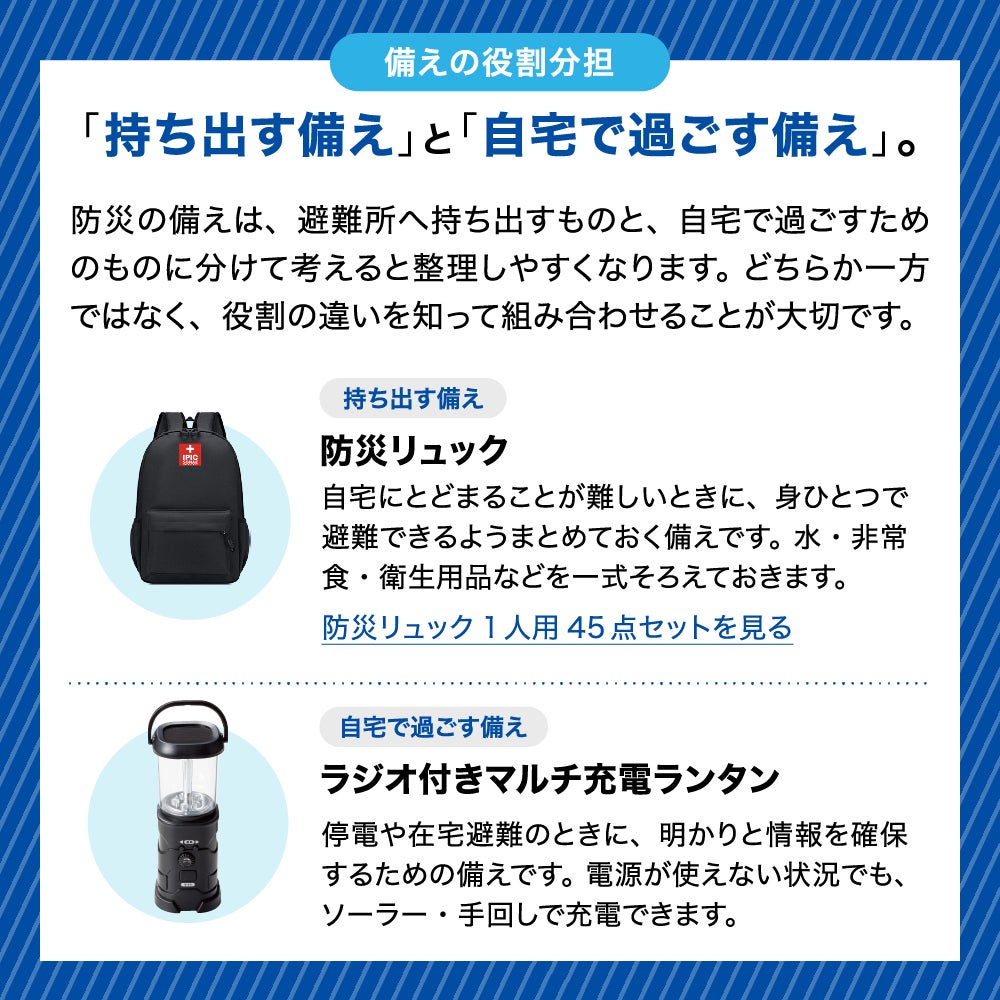 防災グッズ ラジオ付マルチ充電ランタン