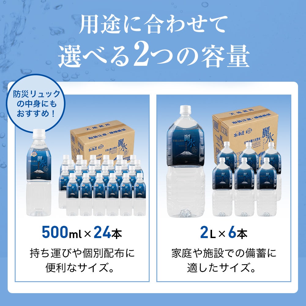 500ml×24本　2L×6本